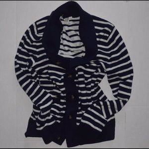 Navy & White GAP Cardigan